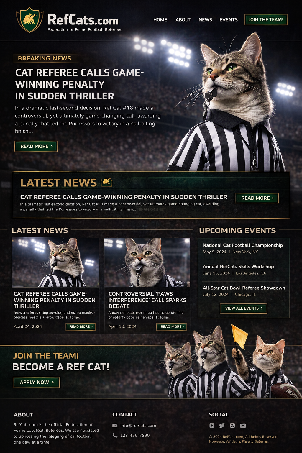 Website design mockup